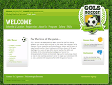 Tablet Screenshot of golssoccer.com